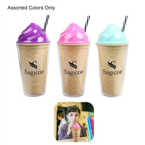 16 oz Ice Cream Cone Tumbler