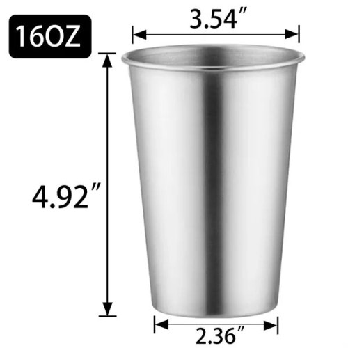 17oz SUS304 Stainless Steel Beer Cup