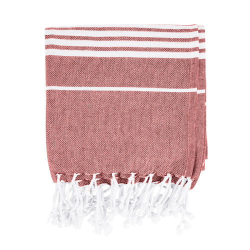 Recycled Beach Blanket With Tassel Fringe