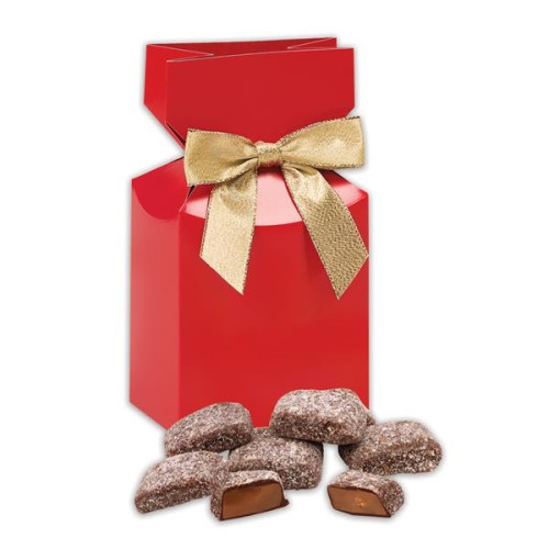Butter Almond Toffee in Red Premium Delights Gift Box