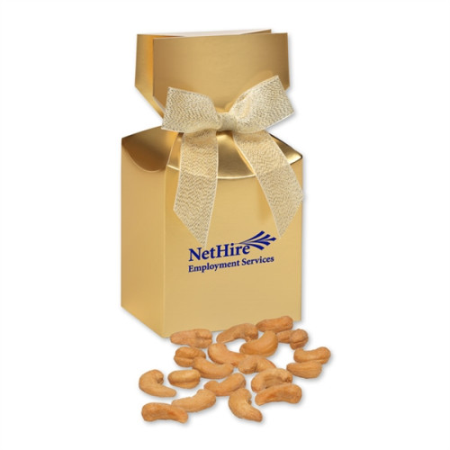 Extra Fancy Cashews in Gold Premium Delights Gift Box