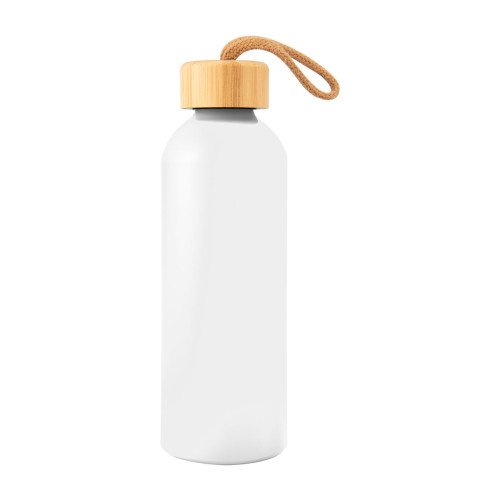 25 Oz. Full Laser Blaire Recycled Aluminum Bottle With Bamboo Lid