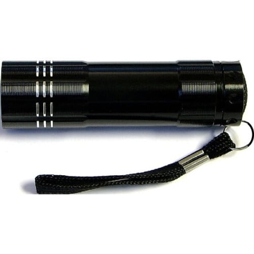 Aluminum 9 LED flashlight with Batteries