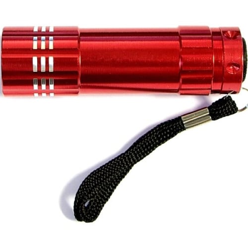 Aluminum 9 LED flashlight with Batteries