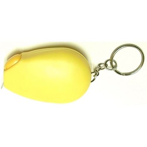 Computer mouse shape tape measure key chain