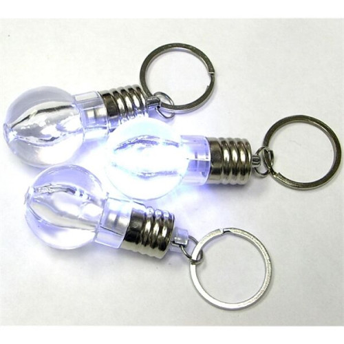 Super bright LED flashlight  swivel keychain