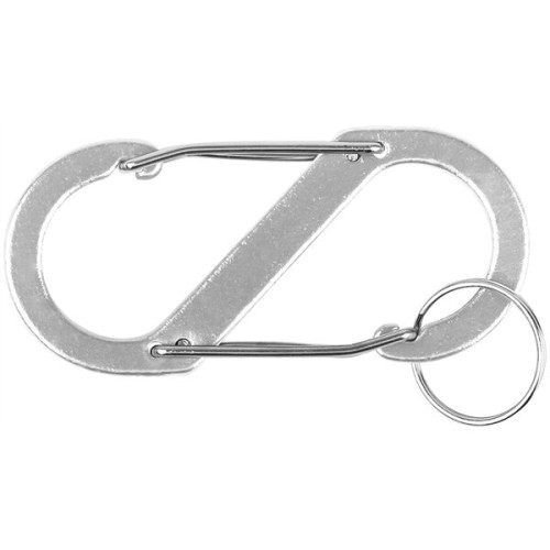 S Shaped Carabiner with Key Ring