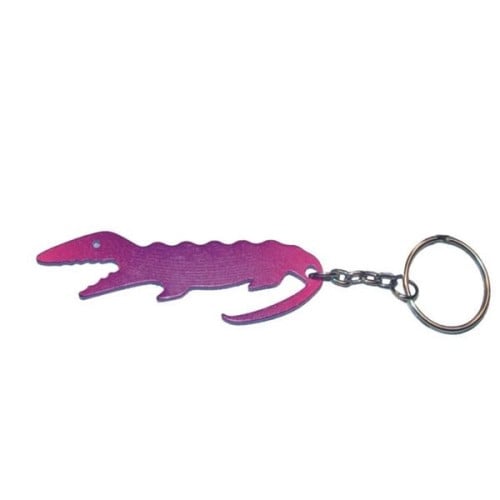 Alligator bottle opener keychain