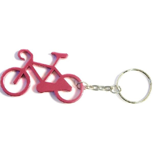 Bicycle shape bottle opener key chain