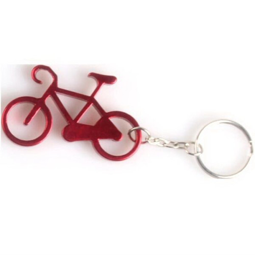 Bicycle shape bottle opener key chain