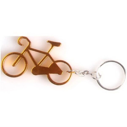 Bicycle shape bottle opener key chain