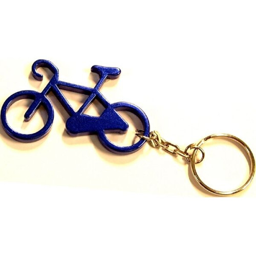 Bicycle shape bottle opener key chain