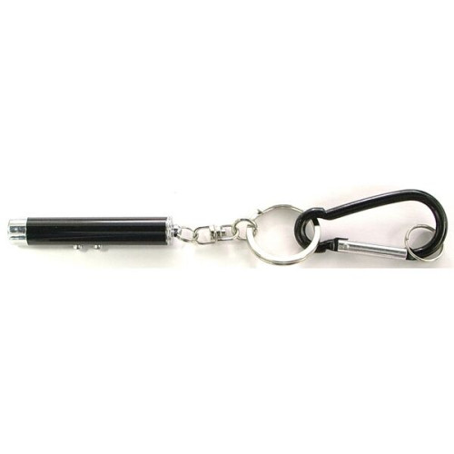 Dual function laser pointer and LED flashlight  keychain