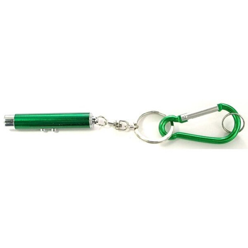 Dual function laser pointer and LED flashlight  keychain