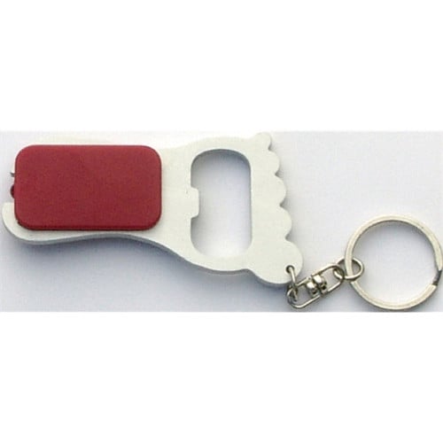 Foot shape LED flashlight and bottle opener