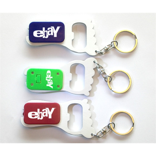 Foot shape LED flashlight and bottle opener