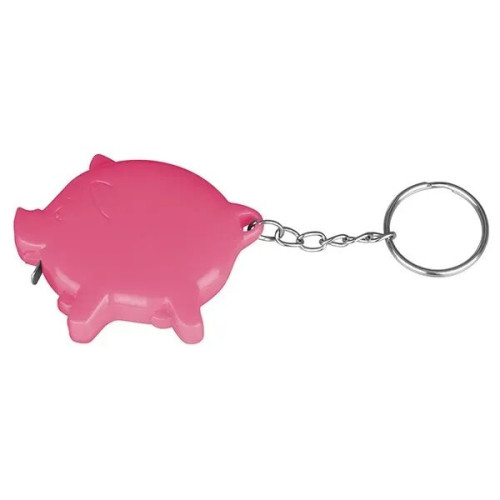 Pig shape tape measure key chain