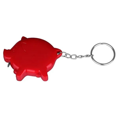 Pig shape tape measure key chain