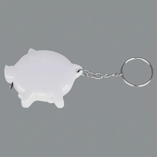 Pig shape tape measure key chain