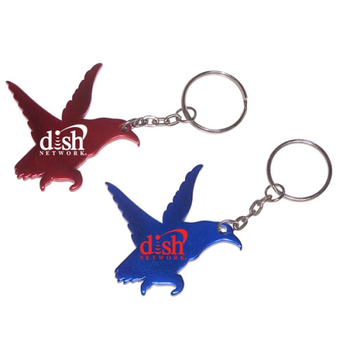 Eagle shape bottle opener key chain