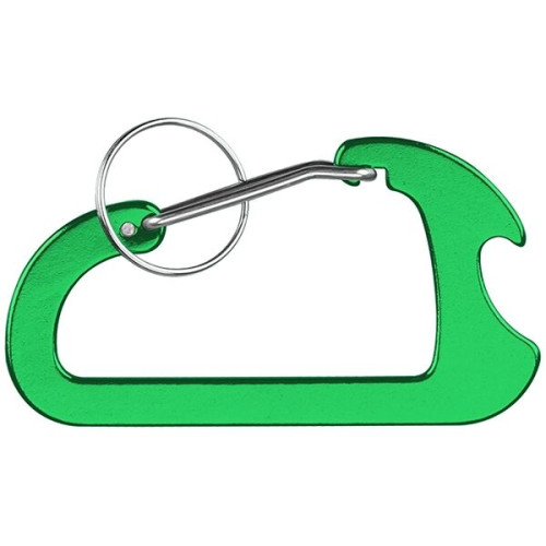 Carabiner with Bottle Opener and Key Ring