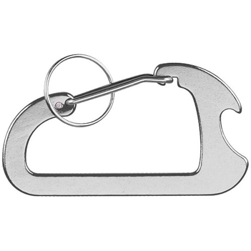 Carabiner with Bottle Opener and Key Ring