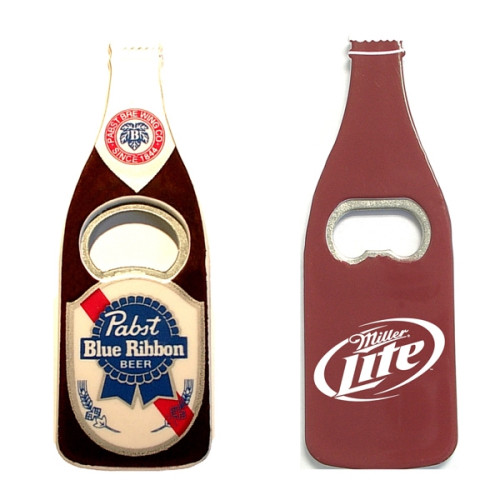 Jumbo size beer bottle shape magnetic opener