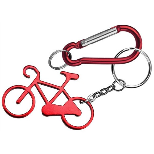 Bicycle shape bottle opener key chain