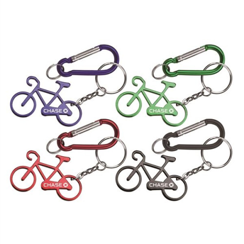 Bicycle shape bottle opener key chain