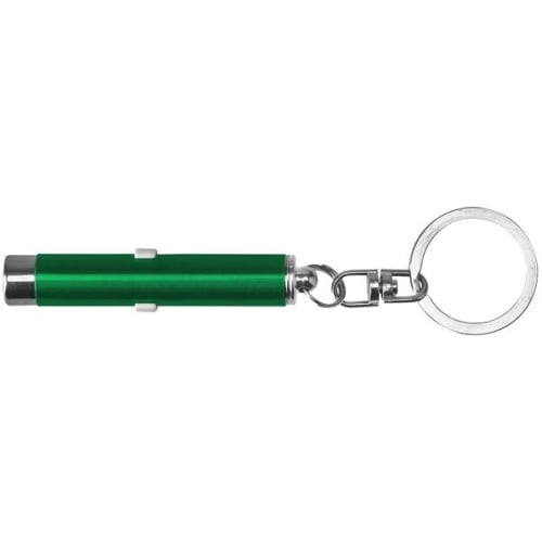 Dual function laser pointer and LED flashlight  keychain