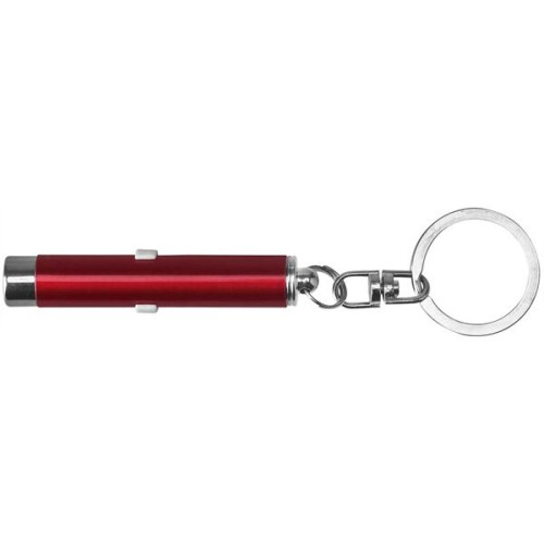 Dual function laser pointer and LED flashlight  keychain