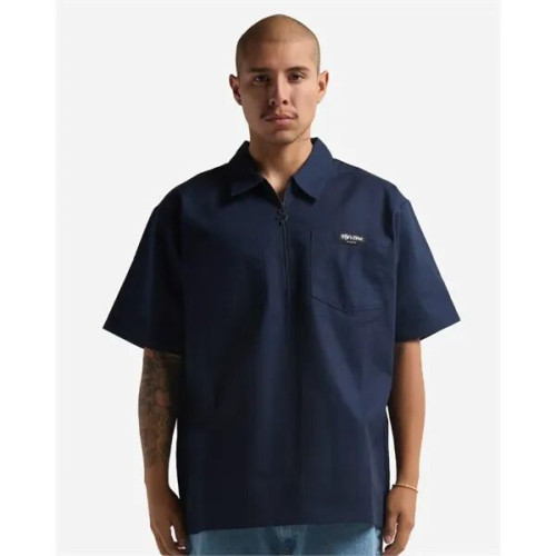 Shaka Wear Unisex Work Heavyweight Quarter-Zip Short Slee...