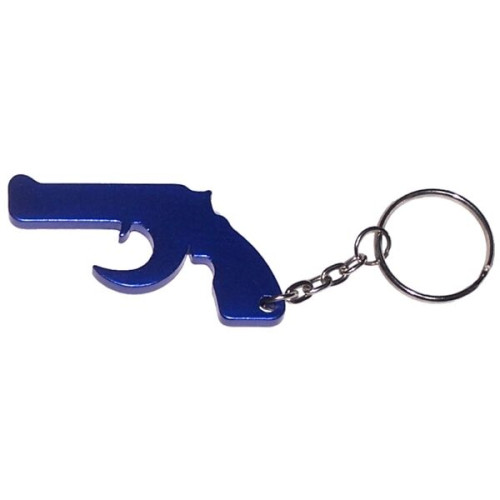 Gun shape bottle opener keychain
