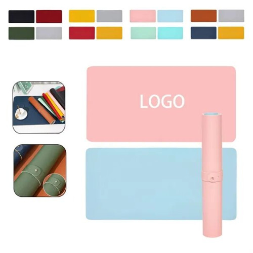 Waterproof Two-Tone Desk Mat & Mouse Pad