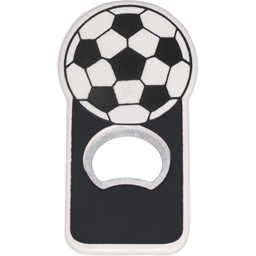 Jumbo size soccer shape magnetic bottle opener