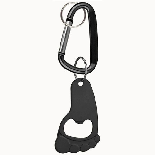 Foot Shaped Bottle Opener Key Holder and Carabiner