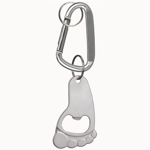 Foot Shaped Bottle Opener Key Holder and Carabiner