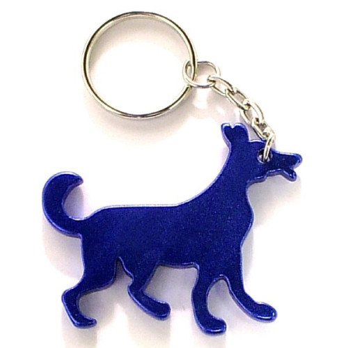 Dog shape bottle opener key chain