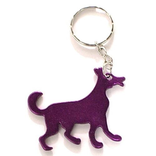 Dog shape bottle opener key chain