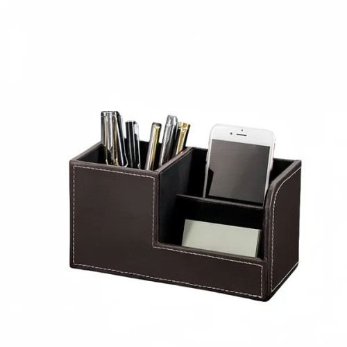 PU Leather Desk Organizer