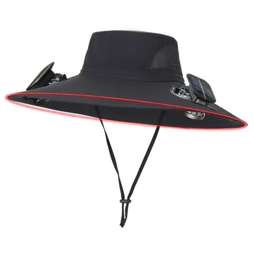 Detachable Wide Brim 2 Solar Fan Hat 