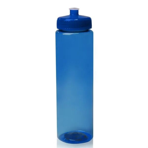 17 oz Transparent Genie Plastic Sports Water Bottle w/ Strap