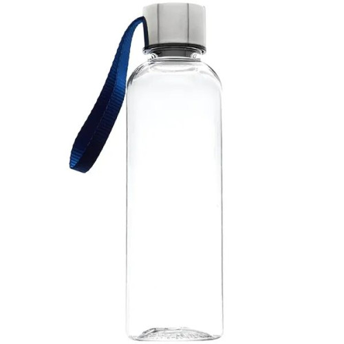 17 oz Transparent Genie Plastic Sports Water Bottle w/ Strap