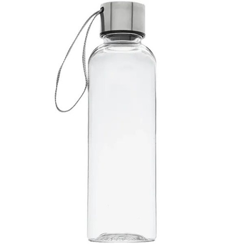 17 oz Transparent Genie Plastic Sports Water Bottle w/ Strap