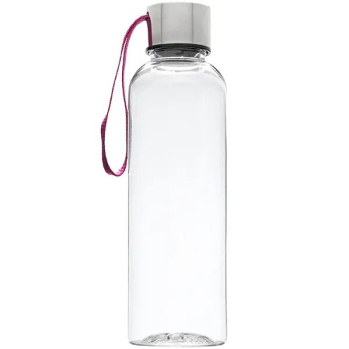 17 oz Transparent Genie Plastic Sports Water Bottle w/ Strap