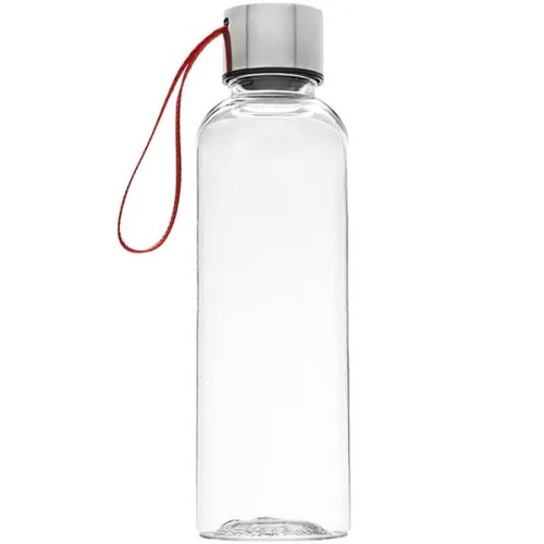 17 oz Transparent Genie Plastic Sports Water Bottle w/ Strap