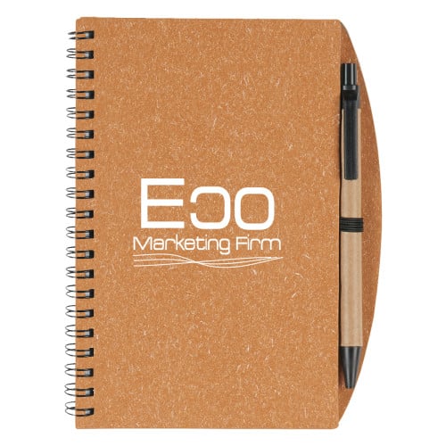 5" x 7" Eco-Inspired Spiral Notebook & Pen