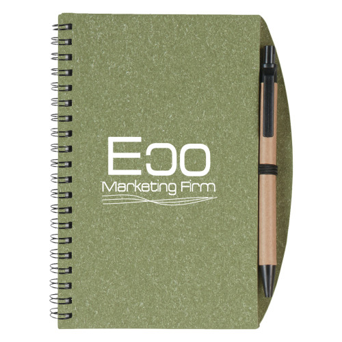 5" x 7" Eco-Inspired Spiral Notebook & Pen