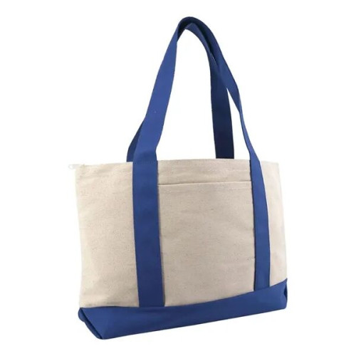 Liberty Bags Large Zippered Cotton Canvas Tote
