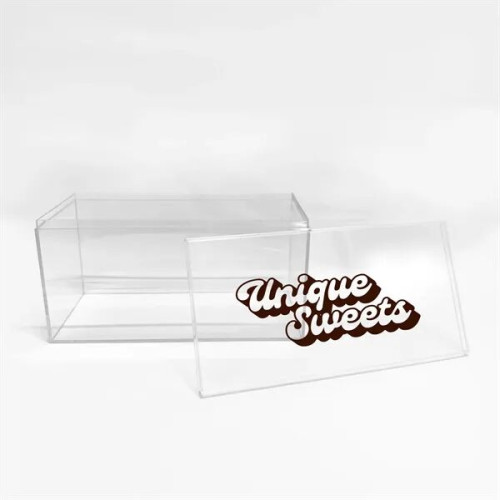 8"L x4"W x 4"H Clear Plastic Box